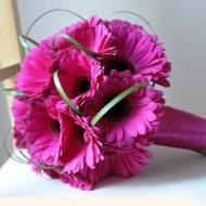 Buchet de mireasa din gerbera