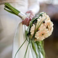 Buchet de mireasa din gerbera