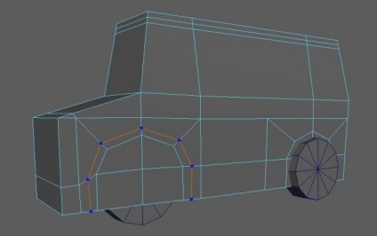 Efectuarea unui microbuz în modelarea Maya 1