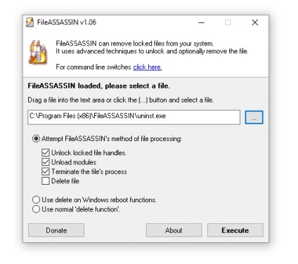 Fileassassin - program pentru eliminarea fișierelor și folderelor de undelete