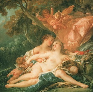 Franzois Boucher este pictor, pictor al erei rococo