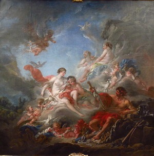 Franzois Boucher este pictor, pictor al erei rococo