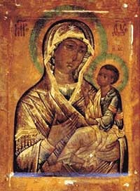 Grúz ikon az Isten Anyjának