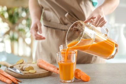 Cum să verde, suc de morcov este ceea ce este utilizarea sa și cum să-l bea în mod corespunzător