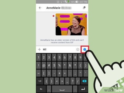 Hogyan küldhetek csatolmányokat a kik messengerre