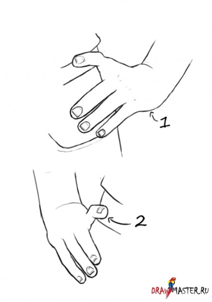 Cum să atragă mâinile pe șolduri