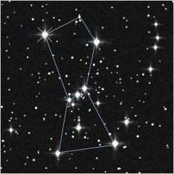 Cum să conectați stelele din imagine pentru a obține constelația orionului