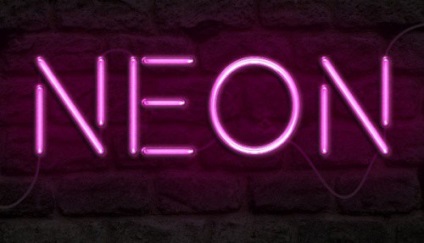 Cum de a crea un efect realist de text neon, Photoshop