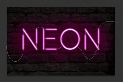 Cum de a crea un efect realist de text neon, Photoshop