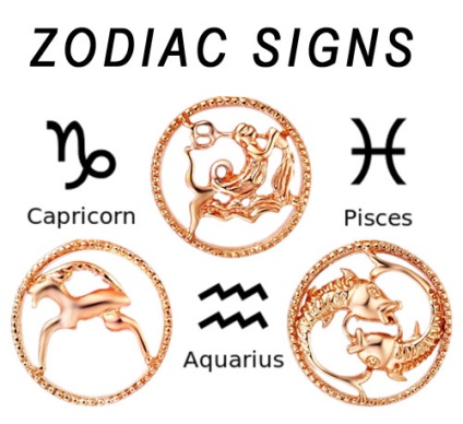 Capricorn, acvariu, pește (pesti) - semne zodiacale (semne zodiacale) în engleză