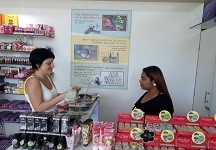 Magazin de cosmetice din piața sia din Thailanda