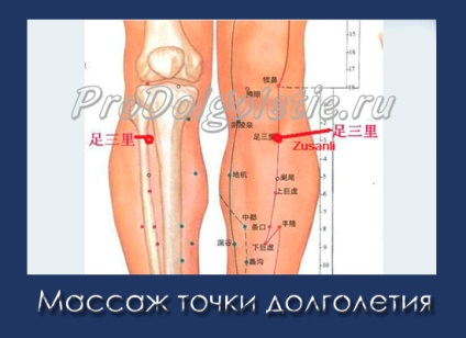 Punctul de masaj al longevității, medicina orientală, întinerire și longevitate