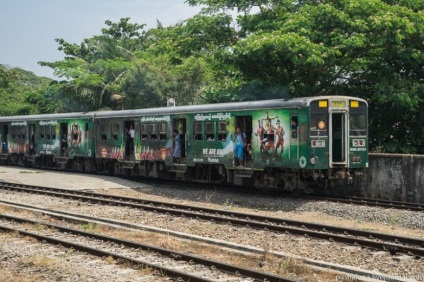 Cu trenul pe Myanmar