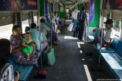 Cu trenul pe Myanmar