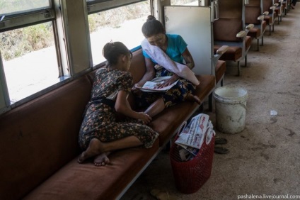 Cu trenul pe Myanmar