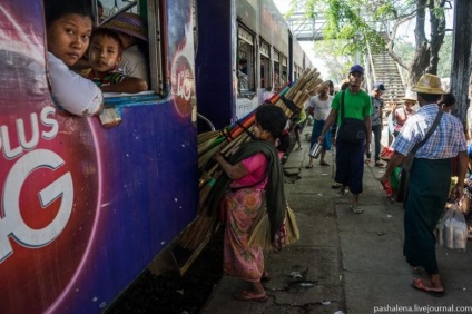 Cu trenul pe Myanmar