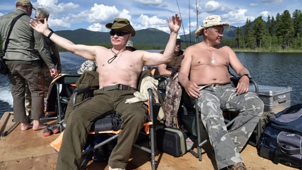 Un om real și un președinte, rușii discută pescuitul pentru Putin, știri