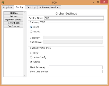 Configurarea serverului dhcp pe routerele cisco