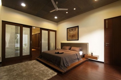 Imagine de fundal pentru un dormitor întunecat, fotografie și design interior