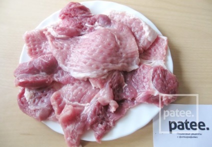 Carne de porc în lapte - o rețetă cu fotografii - patee