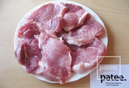 Carne de porc în lapte - o rețetă cu fotografii - patee