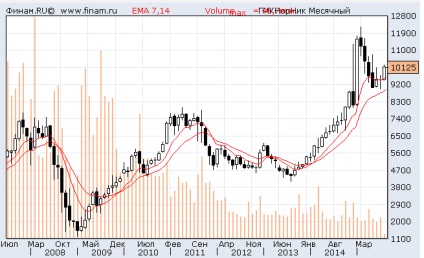 Perspectiva pentru acțiuni este GMK Norilsk Nickel, acțiuni, dividende, depozite bancare, imobiliare,