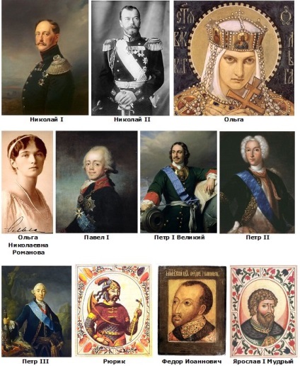 A híres halál utolsó szavai orosz hercegek, királyok, császárok