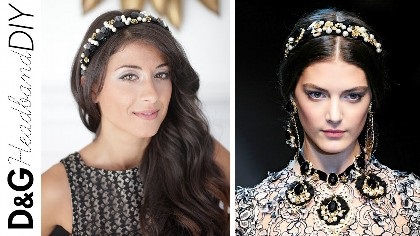 A Dolce Gabbana fényképezőgéppel készített gyönyörű frizurák frizurája