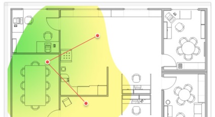 Aplicația netspot vă permite să găsiți locul ideal pentru un router wi-fi într-un apartament sau într-un birou -