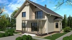 Cabana casa proiect, vizualizare, casa 3d, design casa, proiect de casă, tridimensional