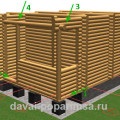 Proiectam prima coroana a unei case de busteni de 5x6 metri de baie