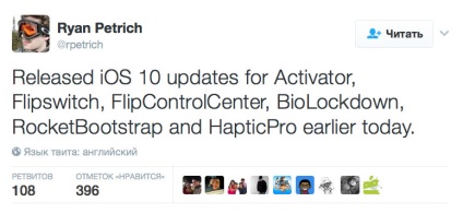 Ryan Petric frissített aktivátor, flipswitch, biolockdown a jailbreak támogatására ios 10, - news