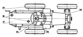 Tractor de uz casnic cu motor zid