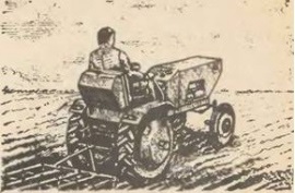 Tractor de uz casnic cu motor zid