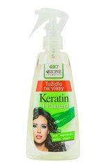 Egy sor panthenol és keratin