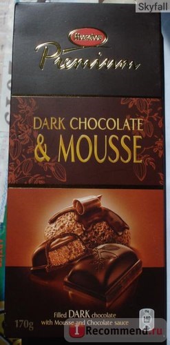 Chocolate premium marabou ciocolată neagră & amp; mousse - 