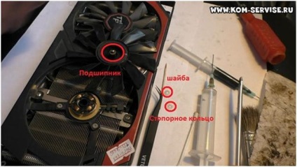 Îndepărtarea curățării și lubrifierea fanilor cardului video msi twin frozr