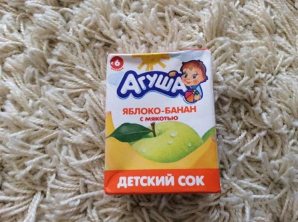 Juice agusha recenzie, compoziție, recenzii