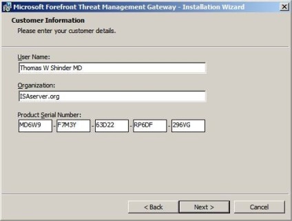 Instalarea gateway-ului de gestionare a amenințărilor în prim plan (front-end tmg) beta 1