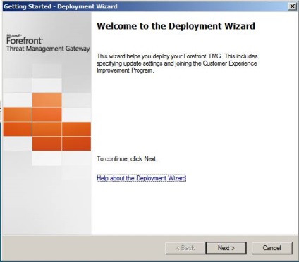 Az élvonalbeli fenyegetéskezelő átjáró (forefront tmg) béta telepítése 1