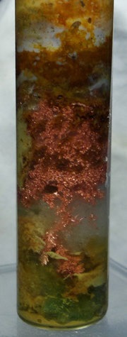 Dendritele crescânde ale geologiei cuprului - lbm02, minerale, cristale în creștere