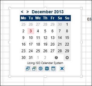 Pop-up Calendar