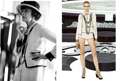 Tricotate Coco Chanel și Carla Campfeld tendințele stilului moderne tricotate chanel de moda -