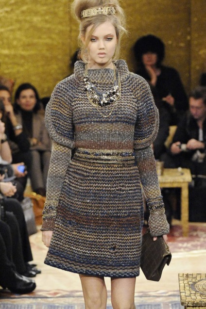 Tricotate Coco Chanel și Carla Campfeld tendințele stilului moderne tricotate chanel de moda -