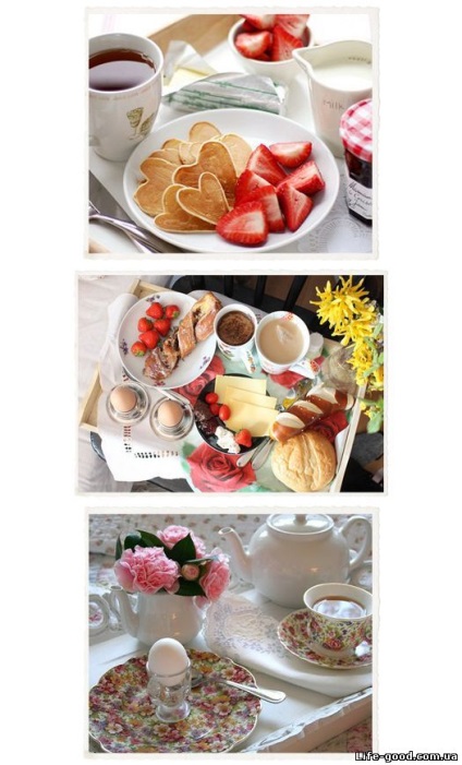 Mic dejun în sfaturile patului, idei, recomandări)) - cum să gătesc, o rețetă cu o fotografie
