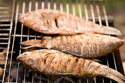 Crucian prajit pe grătar, rețete culinare simple cu fotografii