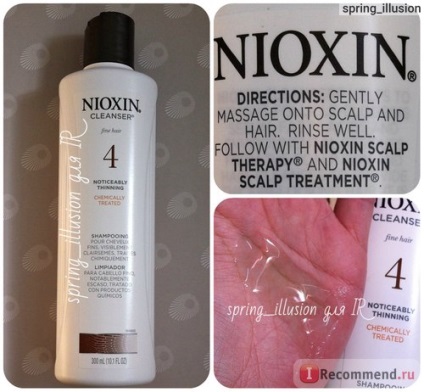 Programul cu 3 etape pentru sistemul de păr pentru păr de nioxină 4 (pentru o reducere semnificativă,