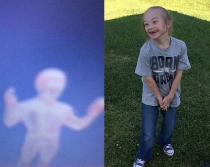 În vârstă de 7 ani - însorit - un băiat din Statele Unite a făcut o imagine a îngerului păzitor