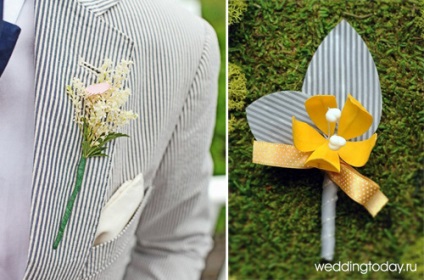 Boutonniere vőlegény fotó