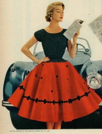 Stil în hainele anilor 50 ai secolului trecut